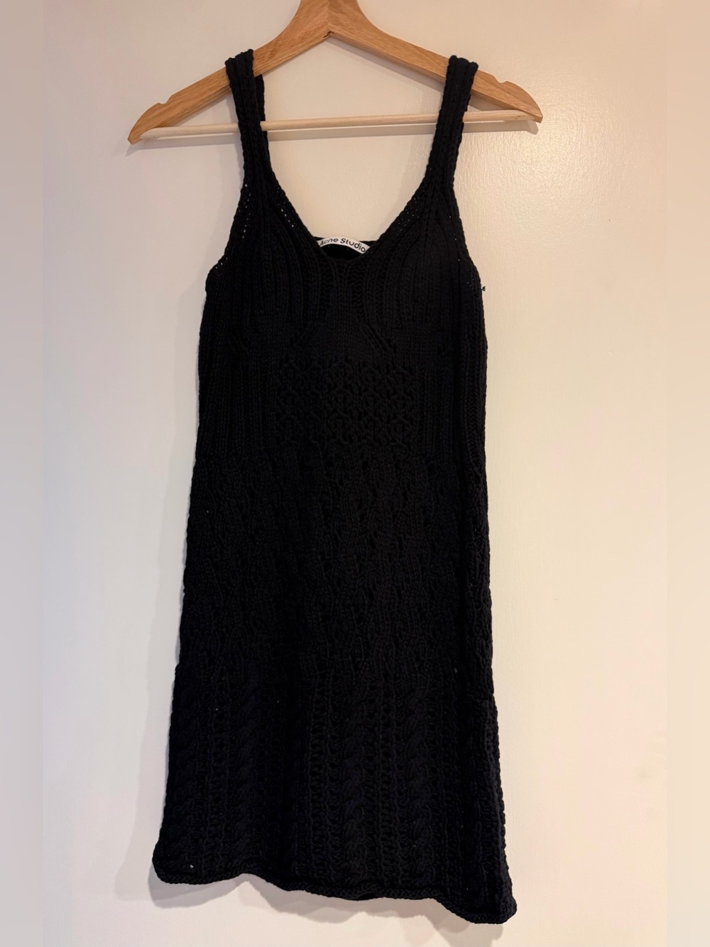 Acne Studios black crocheted dress cover up size XS/S. Never worn